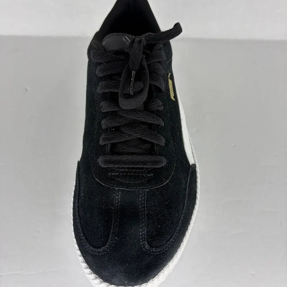 Puma Astro Cup Suede Sneakers Black White Gold Men's Size 11